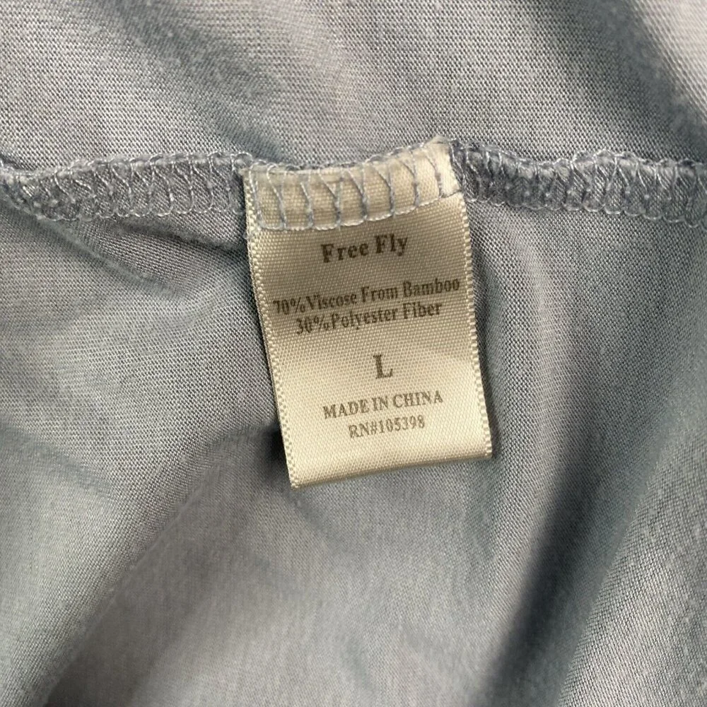 Free‎ Fly Performance Top Womens L Blue Hooded Comfort On Adventure Light Weight - Picture 9 of 11